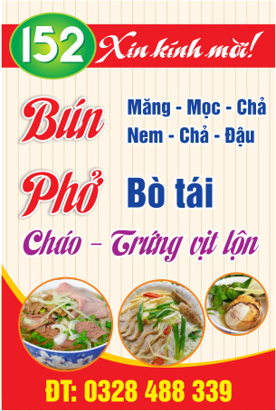 Bún, Phở, Cháo, Bò, Tái