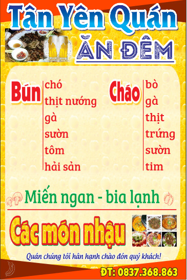 Các Món Nhậu Ăn Đêm