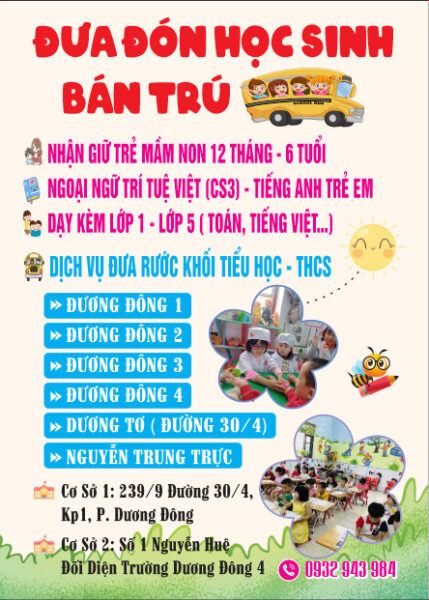 Đưa Đón Học Sinh Bán Trú