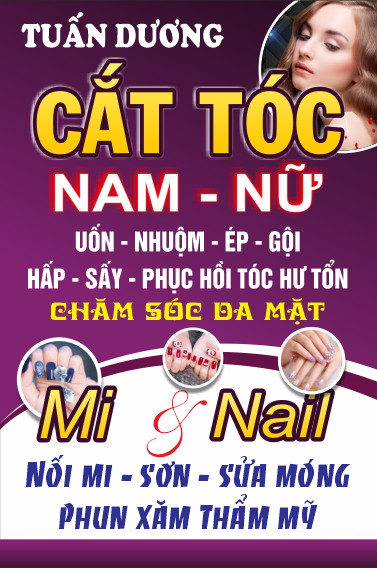 Hớt Tóc Nam Nữ, Uốn, Nhuộm, Duỗi