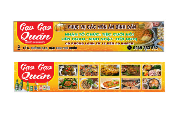 Quán Nhậu Bình Dân, Phục Vụ Món Ăn