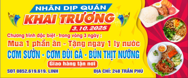Khai Trương Cơm Sườn Non