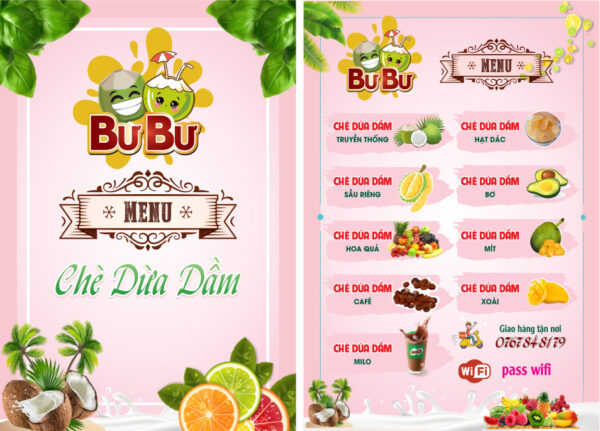 Menu Sinh Tố Nước Ép 19