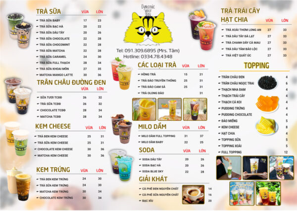 Menu Sinh Tố Nước Ép 24